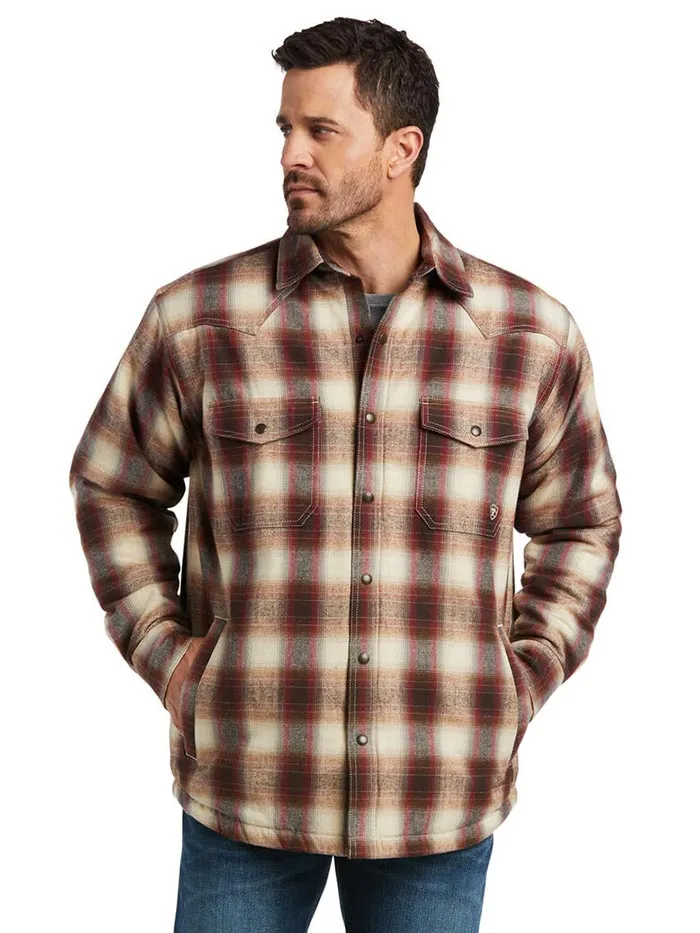 Ariat 10037009 Mens Retro Harley Insulated Plaid Shirt Jacket BOARDWALK