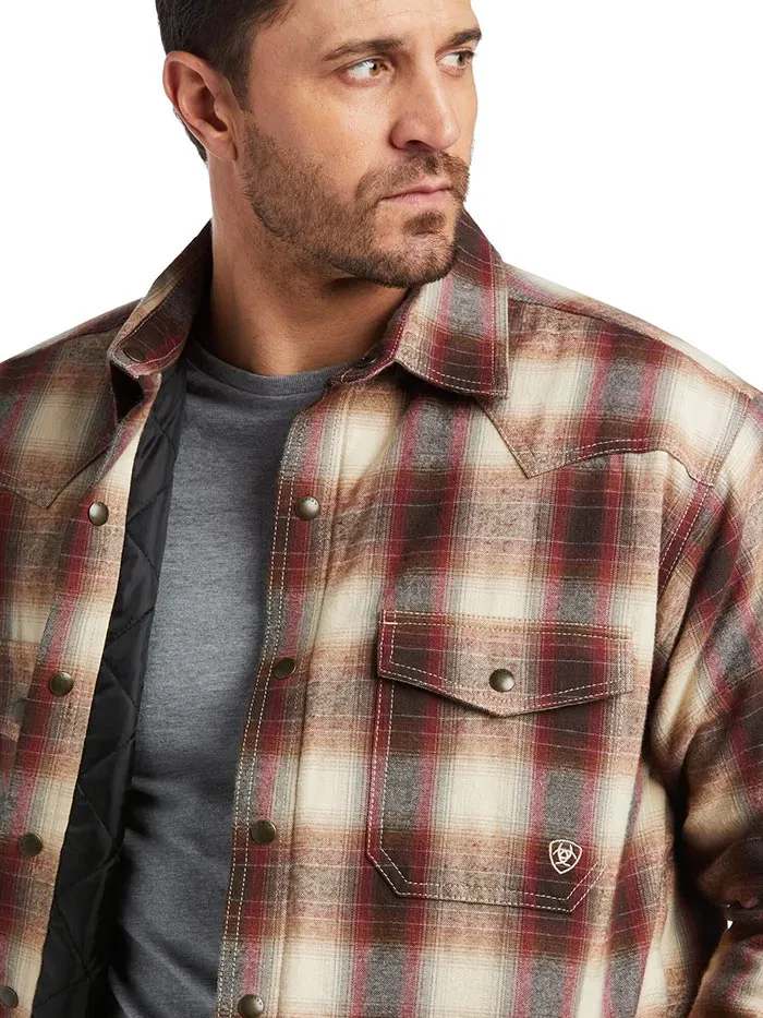 Ariat 10037009 Mens Retro Harley Insulated Plaid Shirt Jacket BOARDWALK