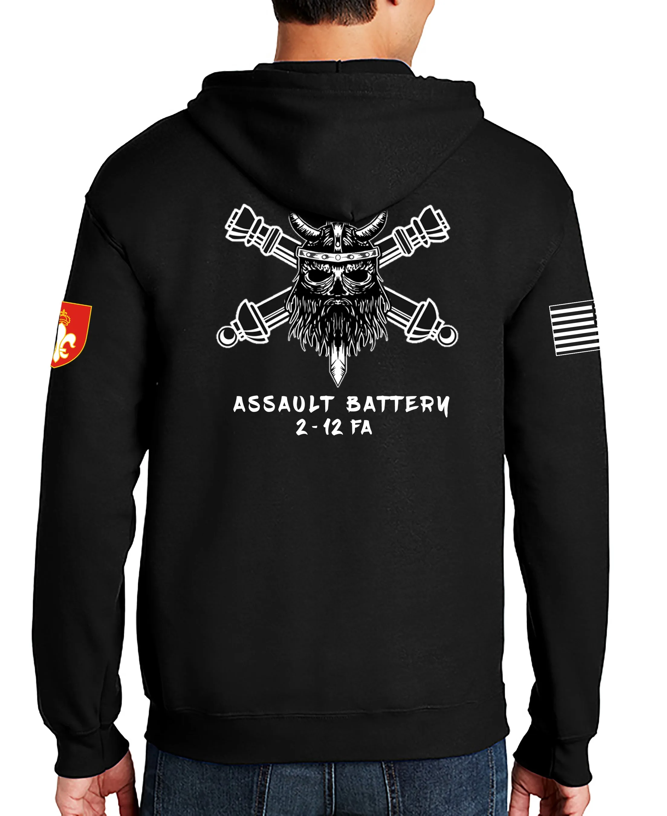 Assault Full Zipper Hoodie Sweatshirt. This sweatshirt is NOT approved for PT.