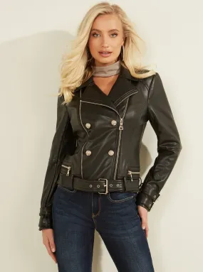 Black Olivia Moto Jacket