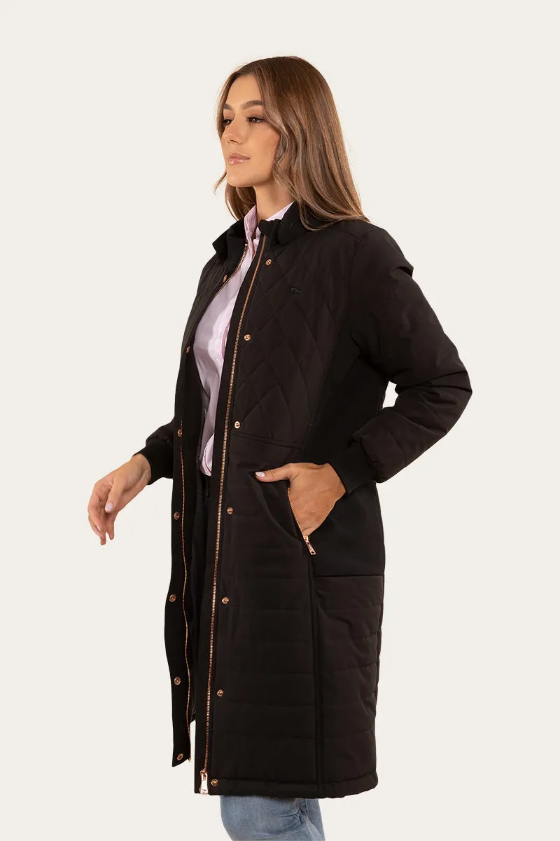 Brighton Womens Longline Puffer Jacket - Black