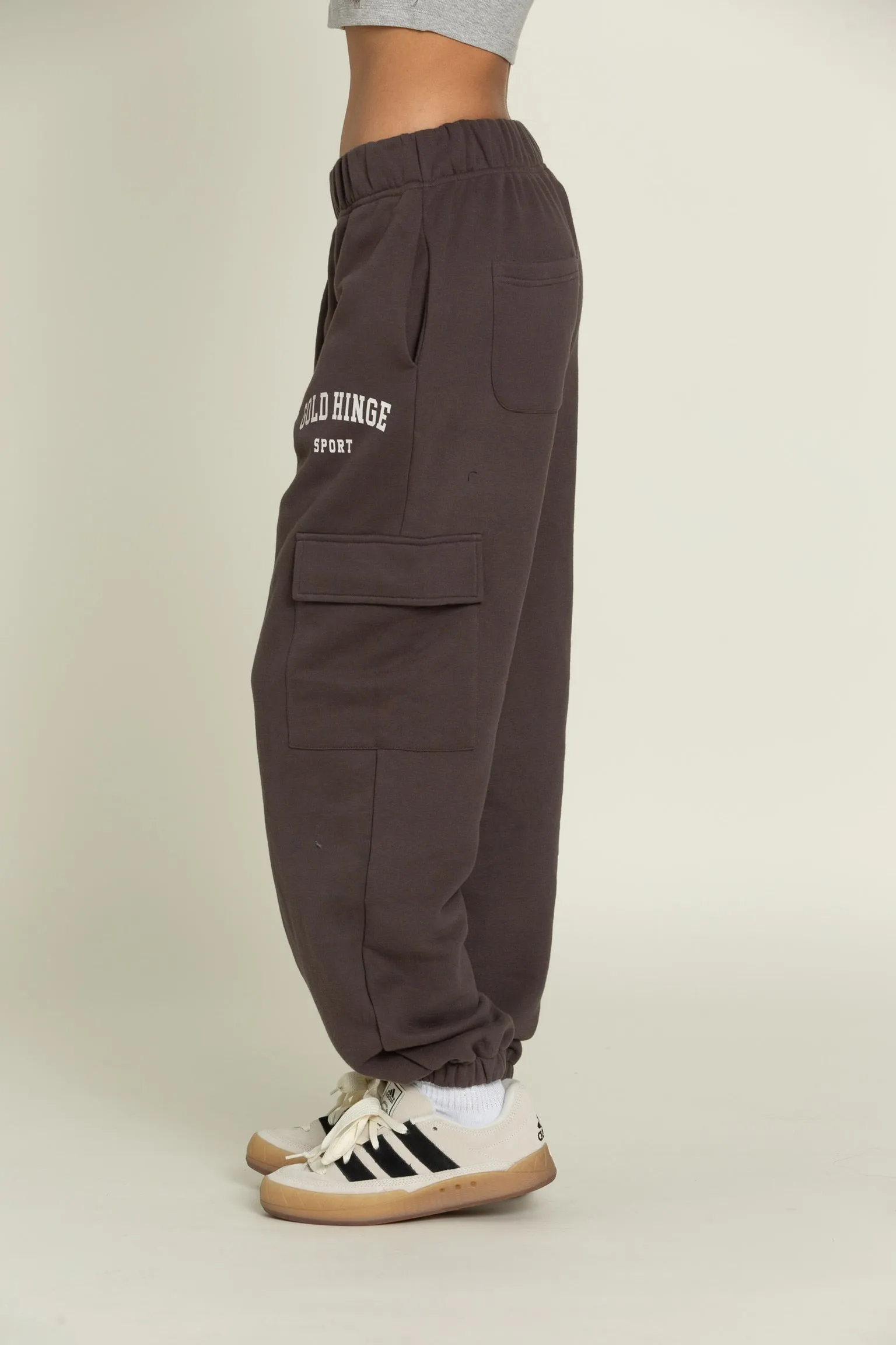 Charcoal Cargo Jogger Sweatpants