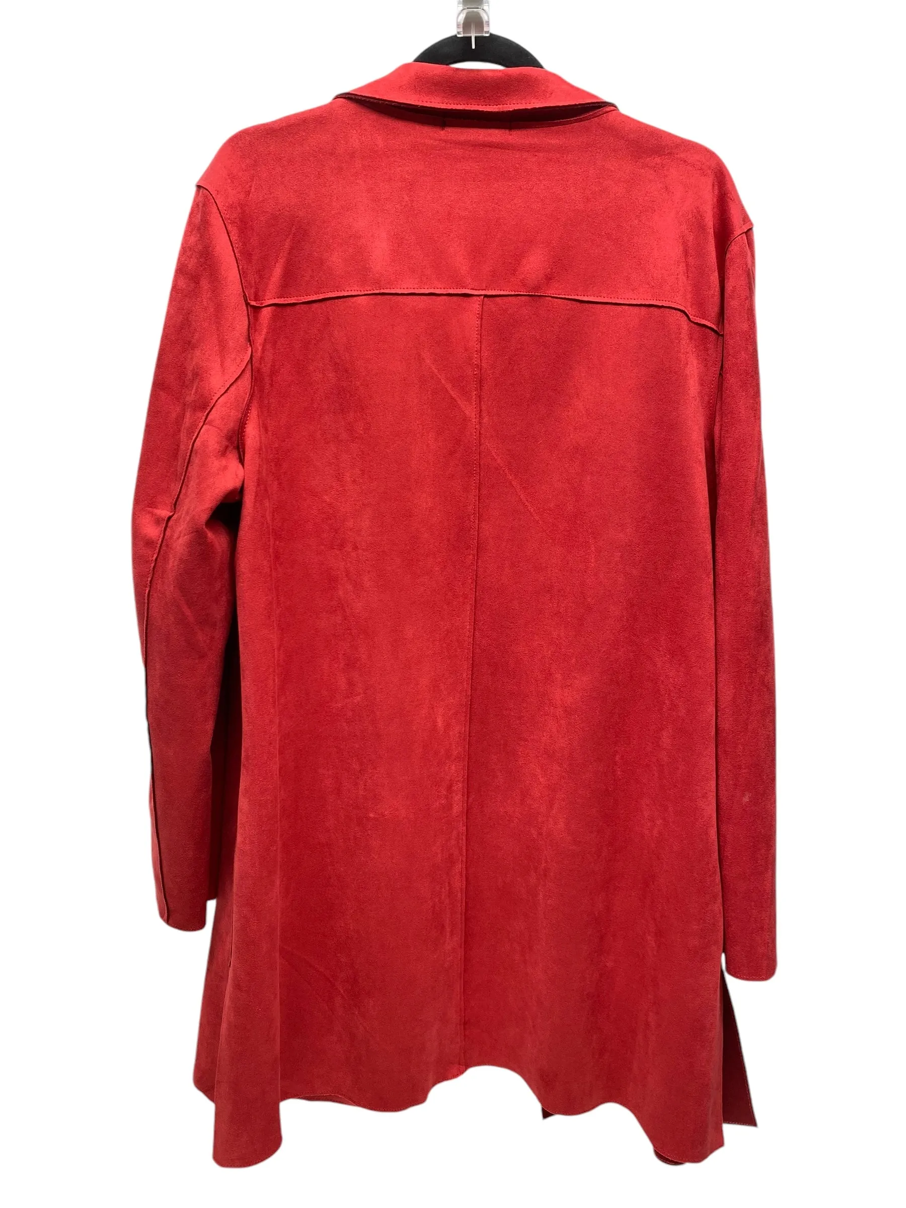 Coat Trench Coat By Premise In Red, Size: Xl