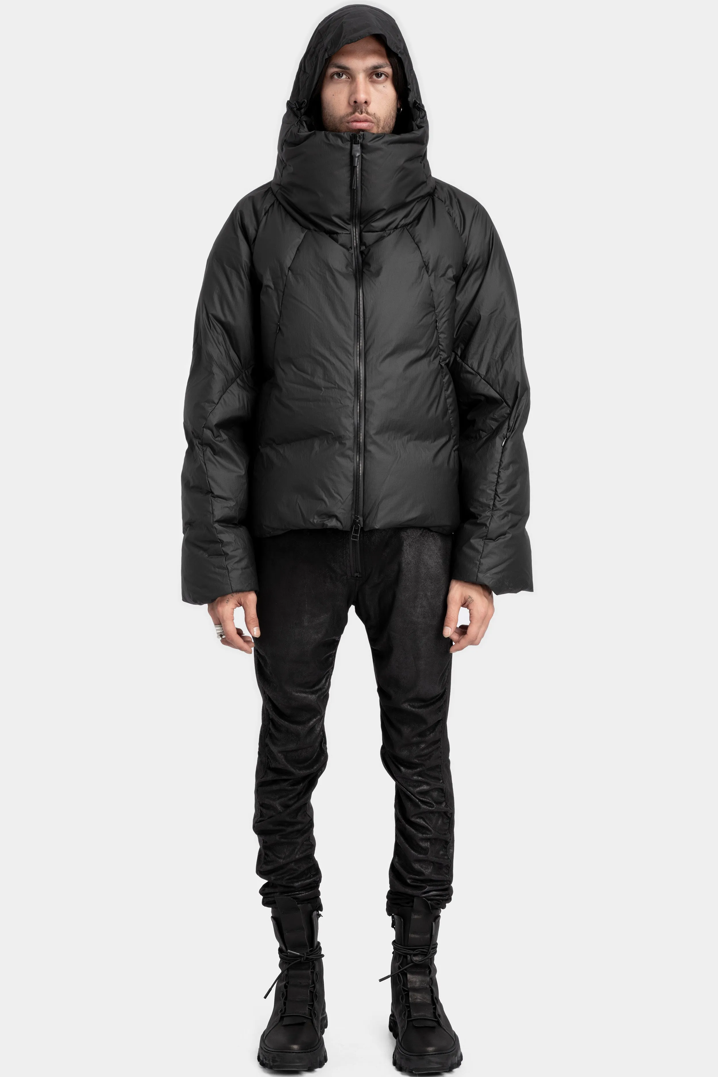 Coated retract down jacket