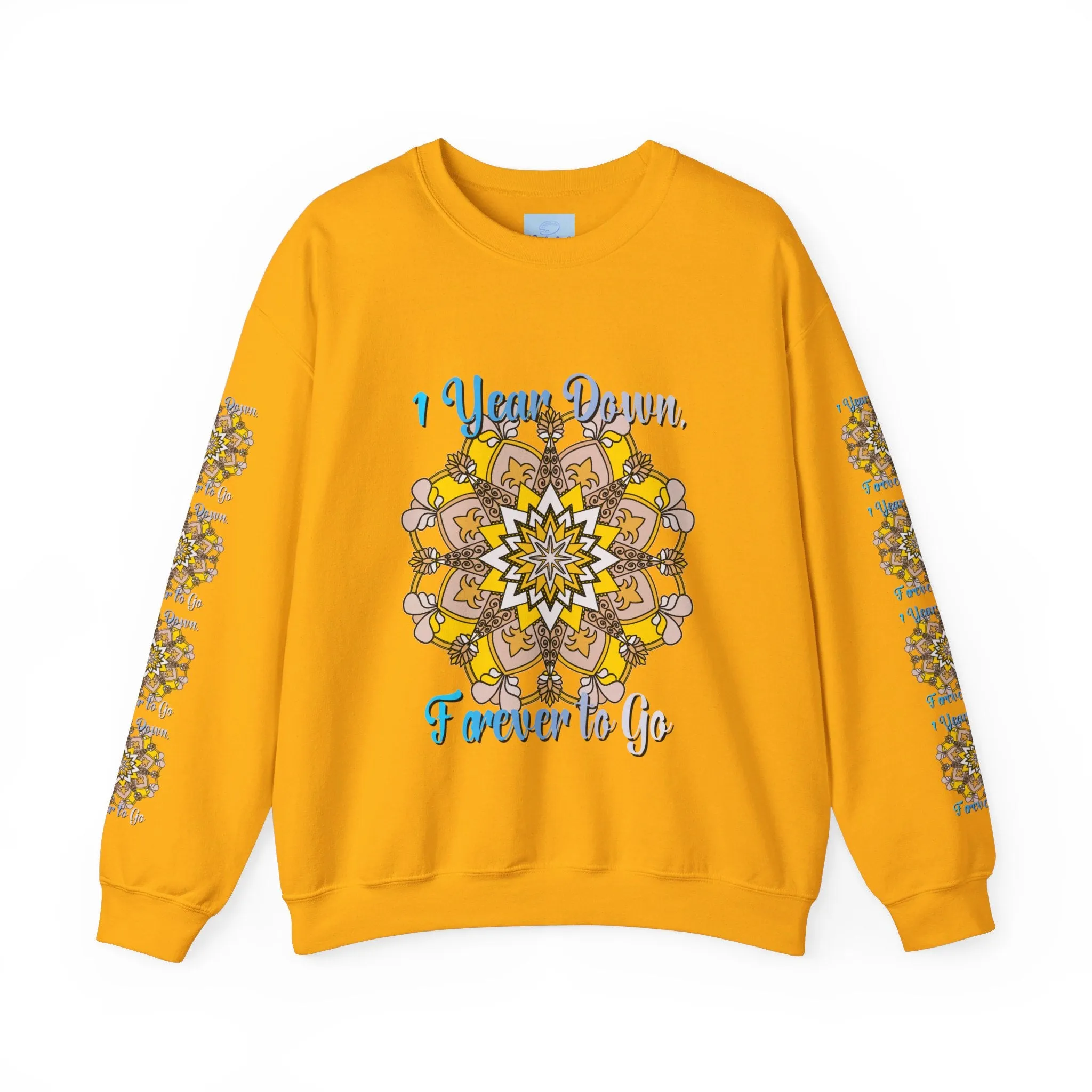 Handmade Mandala Design Sweatshirt for 1st Anniversary