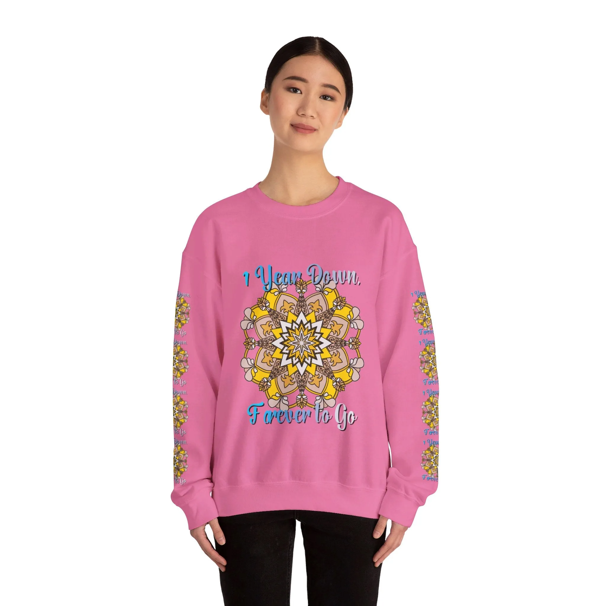 Handmade Mandala Design Sweatshirt for 1st Anniversary