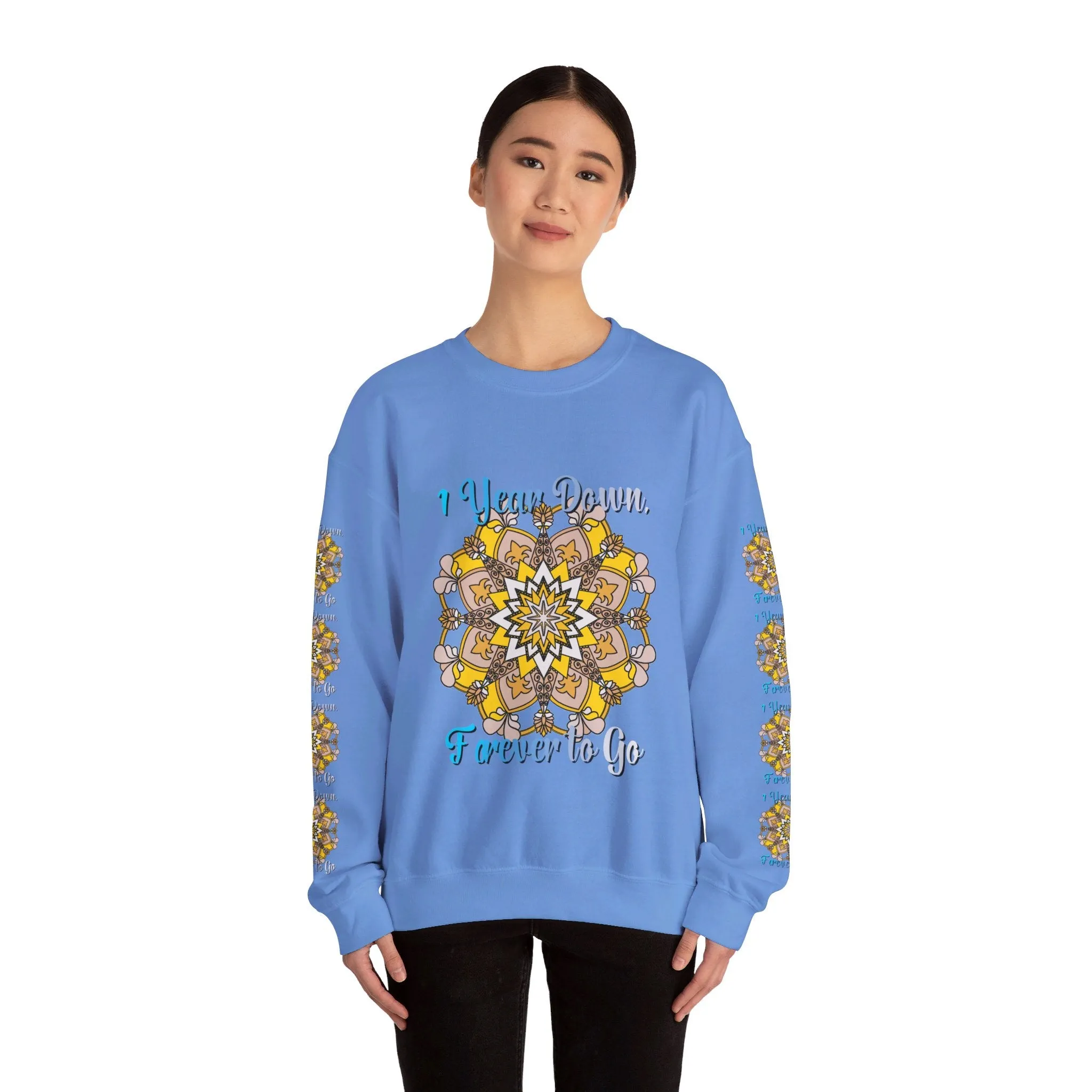 Handmade Mandala Design Sweatshirt for 1st Anniversary