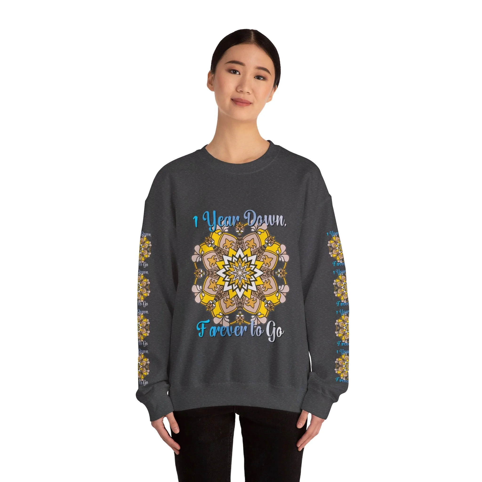 Handmade Mandala Design Sweatshirt for 1st Anniversary