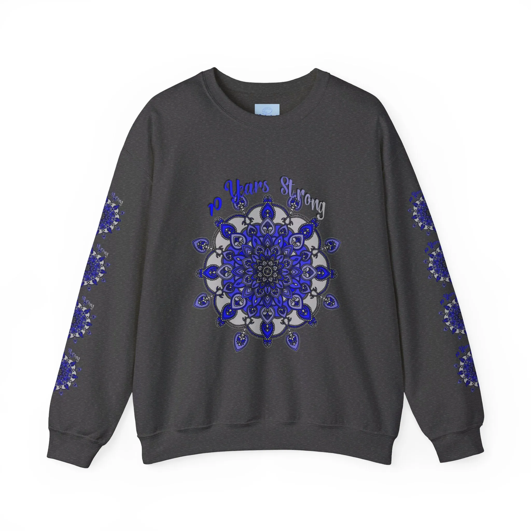 Handmade Mandala Design Unisex Sweatshirt - 10 Years Strong