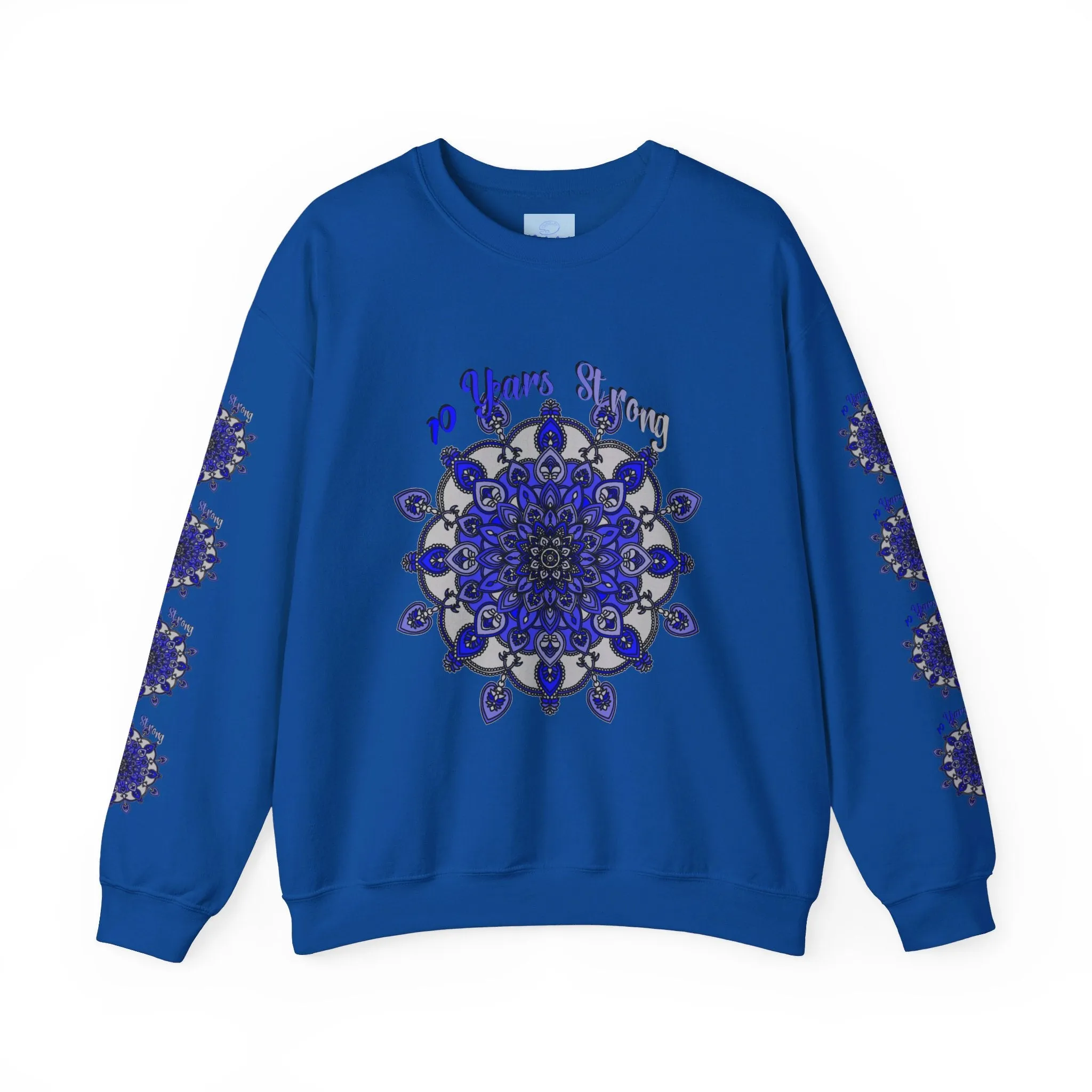 Handmade Mandala Design Unisex Sweatshirt - 10 Years Strong