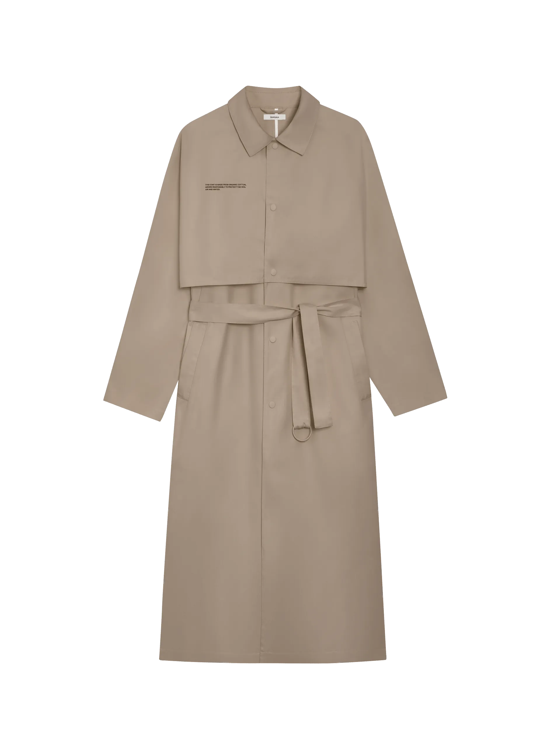 Mens Archive Organic Cotton Trench Coat-taupe