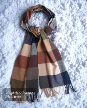 Mens Pure Wool Scarf Style Harvest