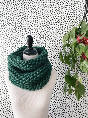 Merino Bubble Fluff Cowl in Enchanted Forest