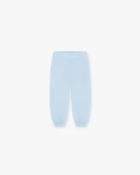 Mini Rep Applique Sweatpants - Powder Blue