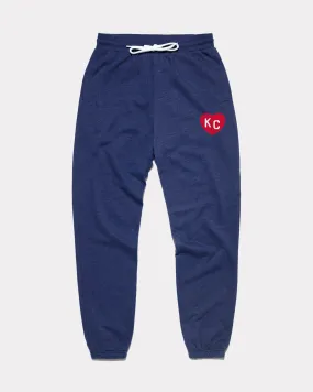 Navy & Red KC Heart Vintage PE Sweatpants