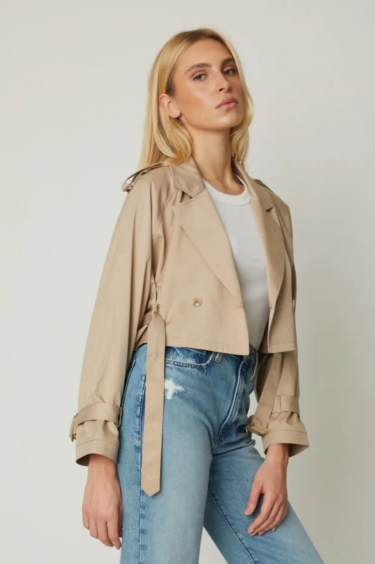 OLIVIA CROPPED TRENCH