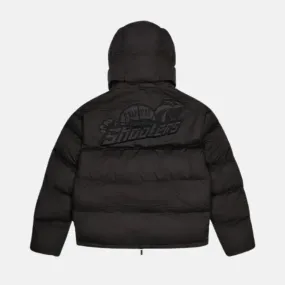 Trapstar Shooters Hooded Puffer Jacket - Blackout / Reflective